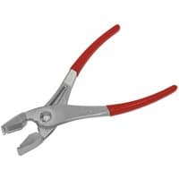 Sealey VS1674 Spring Hose Clip Pliers with red handles and silver jaws.