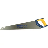 Irwin Xpert Universal Saw 22In/550Mm with blue and yellow handle, silver blade, and 8T/9P teeth configuration.