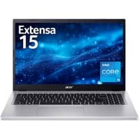 Acer Extensa 15 laptop, silver, Intel i5, 8GB RAM, 512GB SSD, Full HD display, black keyboard.