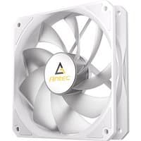 Black Antec P12R computer case fan, 12 cm, with a central logo and curved blades, designed for cooling systems.