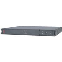 Black APC Smart-UPS SC 450VA 230V, 1U rackmount/tower with front control panel and LED indicators.