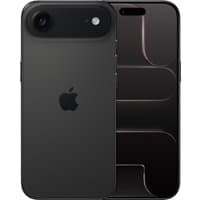 Space Black Apple iPhone Air 256GB, sleek design, dual cameras, edge-to-edge display, and Apple logo on the back.