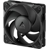 Black ARCTIC Freezer P12 Pro 120 mm PWM fan with five curved blades and square frame.