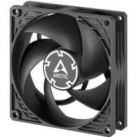 Black ARCTIC P9 PWM PST CO fan, 92 mm with five blades, cable splitter, and central Arctic logo.