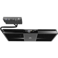 Black ARCTIC Senza 5500GT Under Desk PC with sleek design, vented panel, and attached control box with ports.