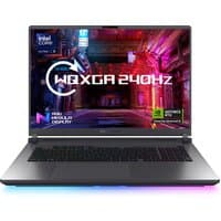 ASUS ROG Strix G18 laptop, 45.7", sleek design, RGB keyboard, large display with WQXGA 240Hz, Intel Core Ultra 9.