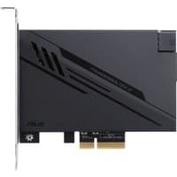 ASUS ThunderboltEX 4 adapter, sleek black design, PCIe connector, and Mini DisplayPort interface.