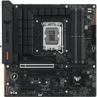 ASUS TUF GAMING B760M-PLUS WIFI II micro ATX motherboard, black with silver CPU socket and multiple expansion slots.