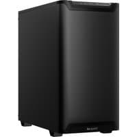 Black be quiet! PURE BASE 501 Airflow Midi Tower with sleek design, mesh front panel, and angular edges.