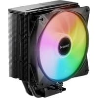 Black be quiet! Pure Rock 3 LX processor air cooler with 12 cm RGB fan and sleek heat sink design.