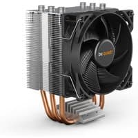 Silver be quiet! PURE ROCK SLIM 2 processor cooler with black fan, copper heat pipes, and aluminum fins.