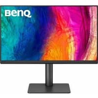 BenQ 27" designer monitor with slim bezels, vibrant display, black stand, and USB-C connectivity.