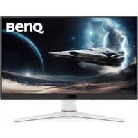BenQ MOBIUZ EX271 27" FHD gaming monitor with thin bezels, sleek stand, and space-themed screen display.