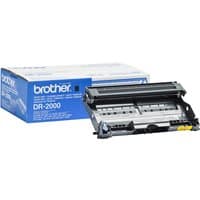 Brother DR-2000 Drum kit with black toner cartridge, blue and white box for HL-2030 printer, 12K pages yield.