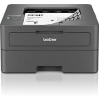 Black Brother HL-L2445DW wireless laser printer with paper tray and control panel on top.