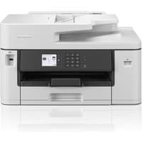 Brother MFC-J5340DW inkjet printer, white with black control panel, touchscreen, A3 size, Wi-Fi enabled.