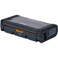 Black Brother PA-RC-001 equipment case with orange accents and secure latches, rectangular and compact design.