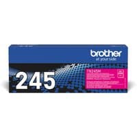 Brother TN-245M magenta toner cartridge in blue box with white dots and large white "245" text.