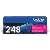 Brother TN-248M magenta toner cartridge in blue box with white "248" and magenta label detailing.