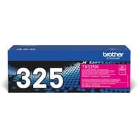 Brother TN-325M magenta toner cartridge in blue and black box with white text and magenta label.