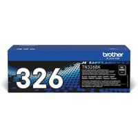 Brother TN-326BK black toner cartridge in blue and black box with white text and Brother logo