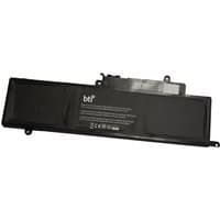 Black BTI 43Wh 3-cell battery for Dell Inspiron laptops, rectangular with connector and printed specifications.