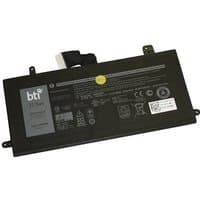 Black BTI 31.5Wh 3-cell battery for Latitude 5285 5290 with connector cable and label detailing specifications.
