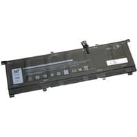 Black BTI 6-cell battery for DELL XPS 9575, rectangular with labels and connector on top edge.