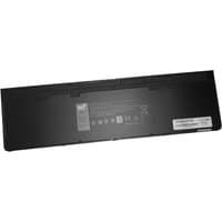 Black BTI 31Wh 3-cell battery for Dell Latitude E7240 E7250, rectangular with label and connector strip.