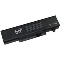 Black BTI 56Wh 6-cell battery for Lenovo Ideapad Y450, rectangular with white logo and text.