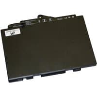 Black BTI 49Wh 3-cell battery for HP Elitebook, rectangular with connector on top edge and BTI logo on label.