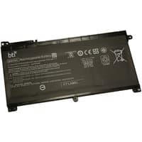 Black BTI 1LT72ES 41.7Wh 3-cell battery with white text and symbols, designed for HP Stream laptops.