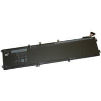 Black BTI 1P6KD 84Wh 6-cell battery for Dell XPS 9550, rectangular with connector cable and label.