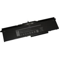 Black rectangular BTI 97Wh 6-cell battery with label for Dell Latitude and Precision laptops.