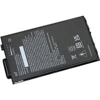 Black BTI 35Wh 6-cell battery for GETAC F110, rectangular with printed specifications and certification symbols.