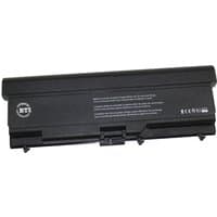 Black BTI 9-cell battery for Lenovo Thinkpad with white text and connector pins on one side.