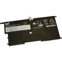 Black BTI 45N1703 compatible 43Wh 4-cell battery for Lenovo Thinkpad X1 Carbon G2 with labels and connector.