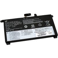 Black rectangular BTI 4C battery for ThinkPad T570 with white text and connector on top edge.