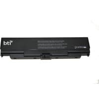 Black BTI 56Wh battery for Lenovo ThinkPad, rectangular with printed specifications and connector on one side.