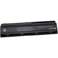Black BTI 48Wh 6-cell laptop battery with white text, compatible with HP Presario and G series models.
