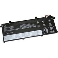 Black BTI 51Wh 3-cell battery for Lenovo P14S T490 with white label and connector wires.