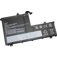 Black BTI 3-cell battery for Lenovo ThinkBook 15 G2, 43.5Wh, with white label and connector cable.