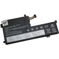 BTI 36Wh 3-cell black battery for Lenovo V155-15API, rectangular with connector wires and white label detailing.