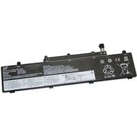 Black BTI 57Wh 3-cell battery for Lenovo ThinkPad E14, rectangular with white label and connector on top edge.
