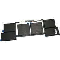 Black 6-cell battery for MacBook Pro 16-inch, 2019-2020, with central label and connector strip on top edge.