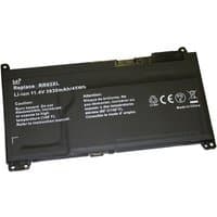 Black BTI 48Wh 3-cell battery for HP Probook, rectangular shape with white text and certification symbols.
