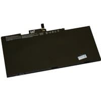 Black rectangular BTI 3-cell battery with connector for HP Zbook and Elitebook, featuring product label on top.