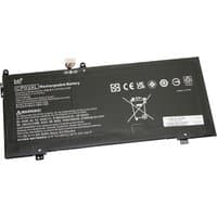 Black rectangular BTI 929072-855 3-cell battery with white text and connector for HP SPECTRE X360 13-AE.