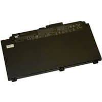 Black BTI 48Wh 3-cell battery for HP Probook with white text and connector ports on the side.