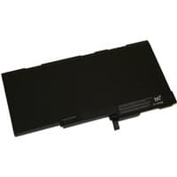 Black BTI laptop battery for Elitebook models, rectangular with connector tab and BTI logo on the corner.
